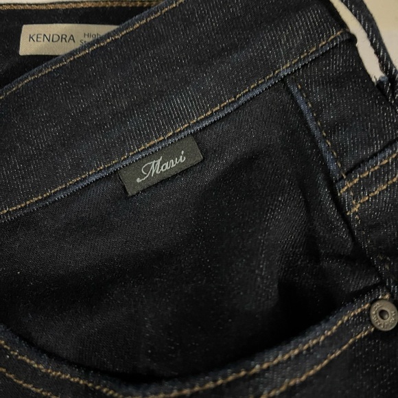 Mavi Kendra High-Rise Straight Leg Dark Rinse Jeans Sz 34/30 - Picture 6 of 11
